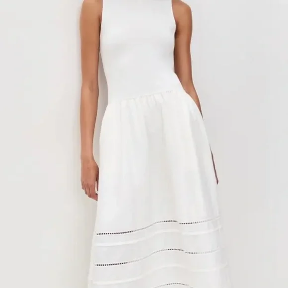 Brand New Reformation Idelle Ribbed Bodice Maxi Dress - Picture 2 of 4